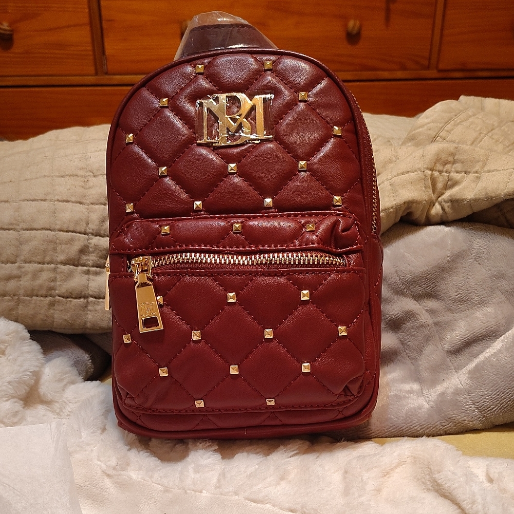Badgley Mischka Small Quilted Backpack
